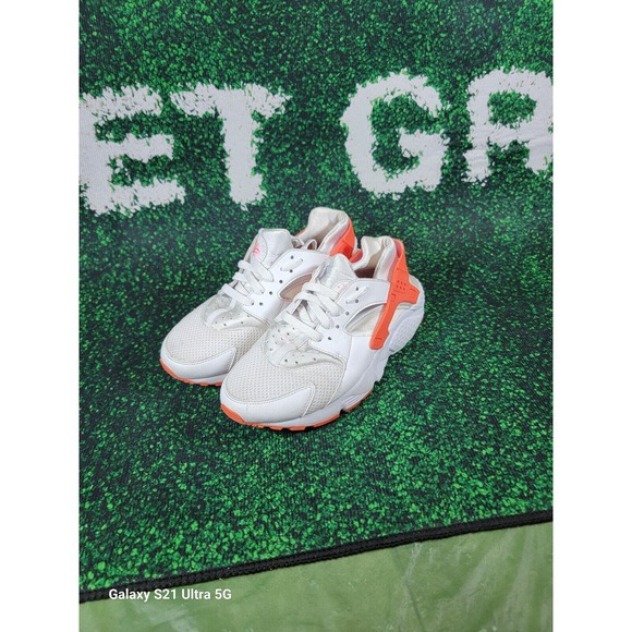 Girls' Nike Air Huarache Run White Racer Pink Running Shoes GS 654280-108 sz 7y - Picture 2 of 10